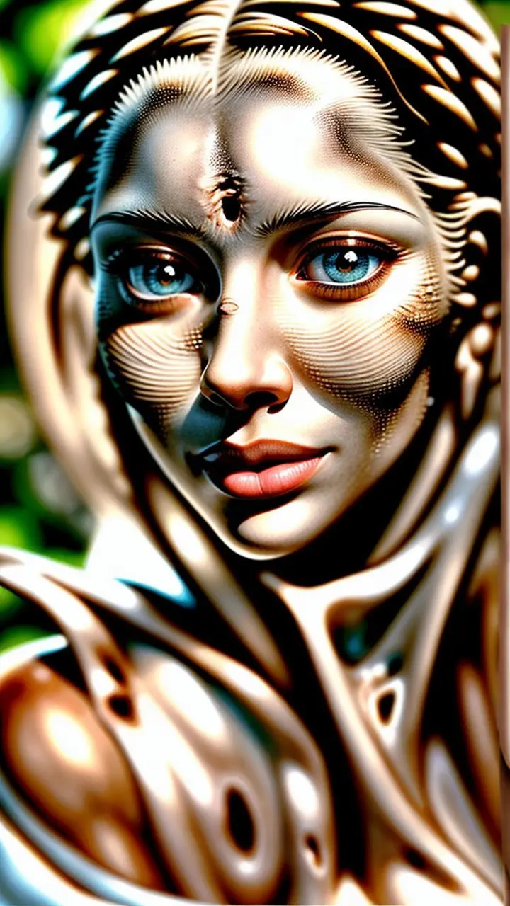 Close-up of realistic human skin texture