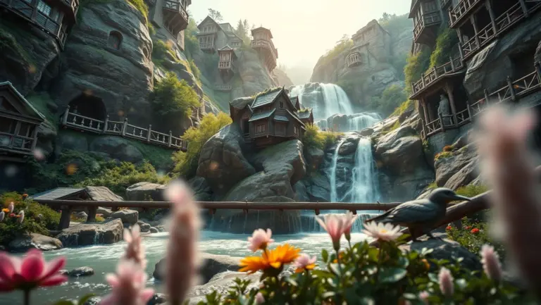 Hyper-realistic, high-resolution image of a magical forest clearing with intricate details and vibrant colors.