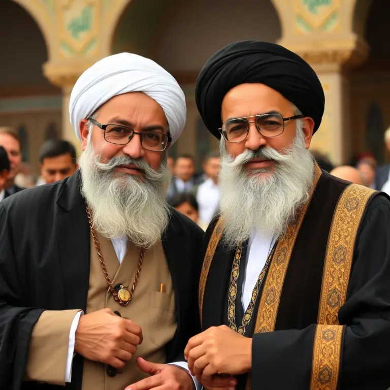 Portrait of Imam Hussein and Prophet Abolfazl