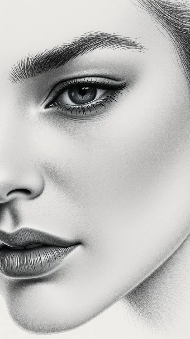 Detailed portrait with subtle shading and realistic textures.