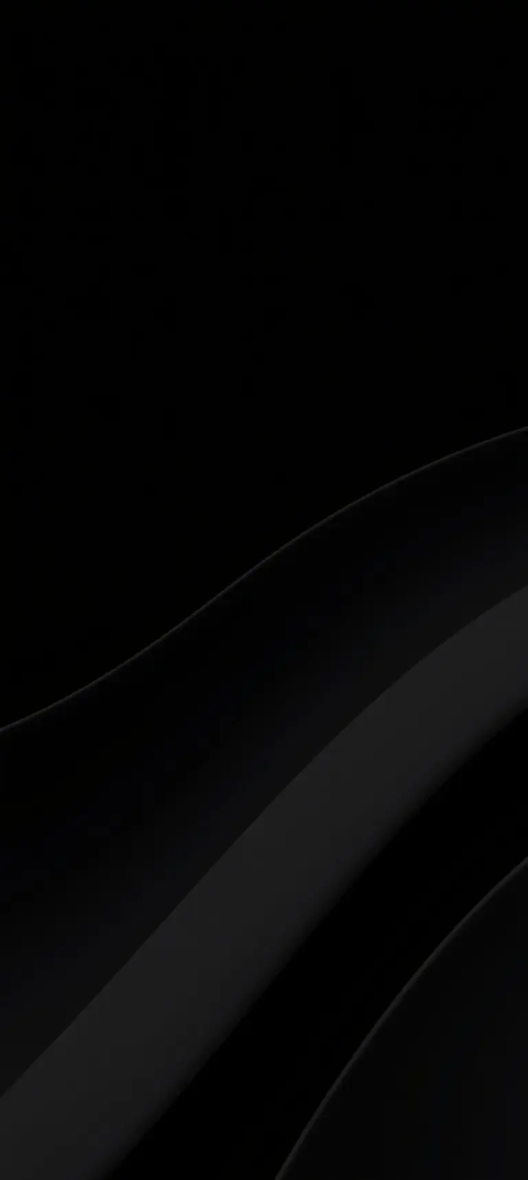 Minimalist dark AMOLED wallpaper with geometric accents.