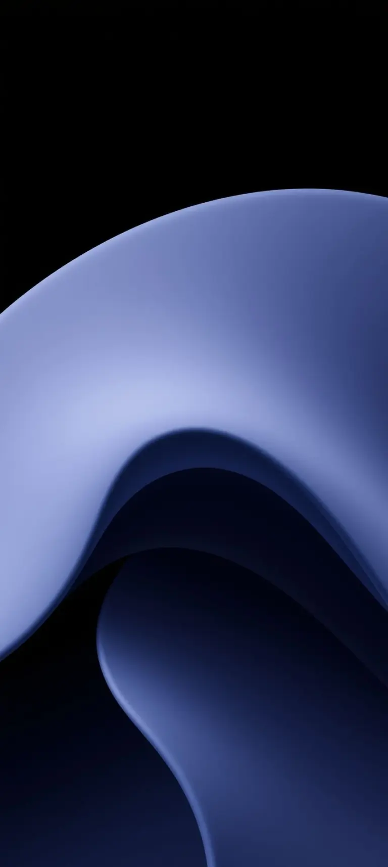 Minimalist dark 3D wallpaper for iPhone with AMOLED background.