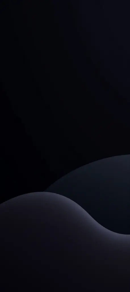 Minimalist dark smartphone wallpaper with geometric shapes on black background