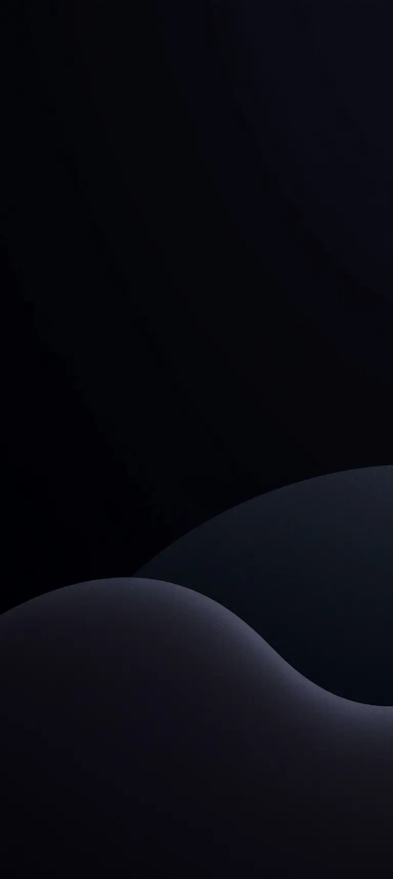 Minimalist dark smartphone wallpaper with geometric shapes on black background