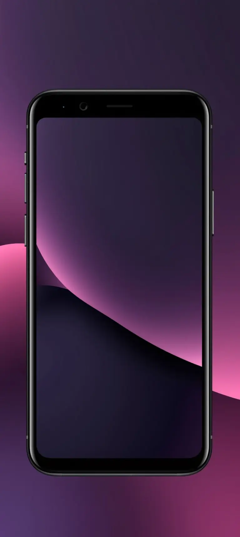 Dark minimalist iPhone wallpaper with AMOLED black background and subtle textures.