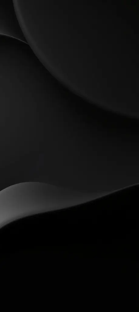 Three minimalist dark smartphone wallpapers with matte finish and AMOLED black background.