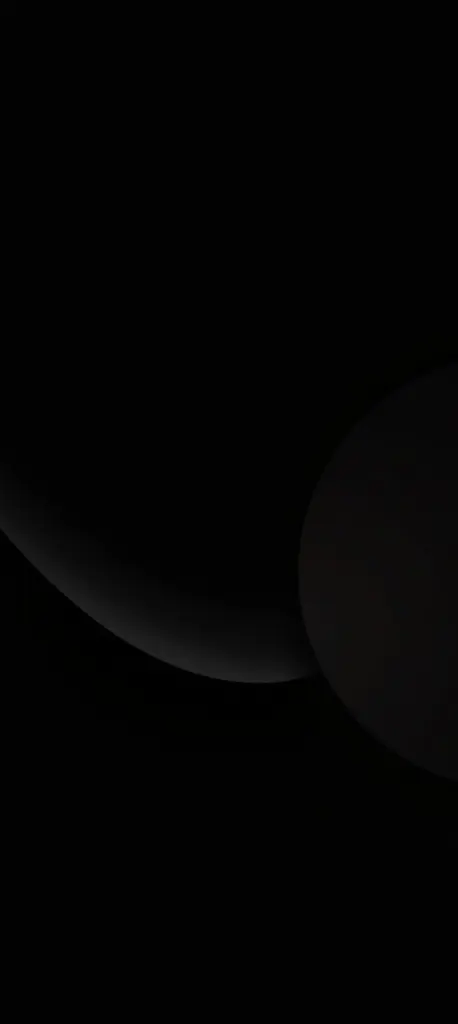Dark minimalist 3D wallpaper with geometric shapes for smartphone