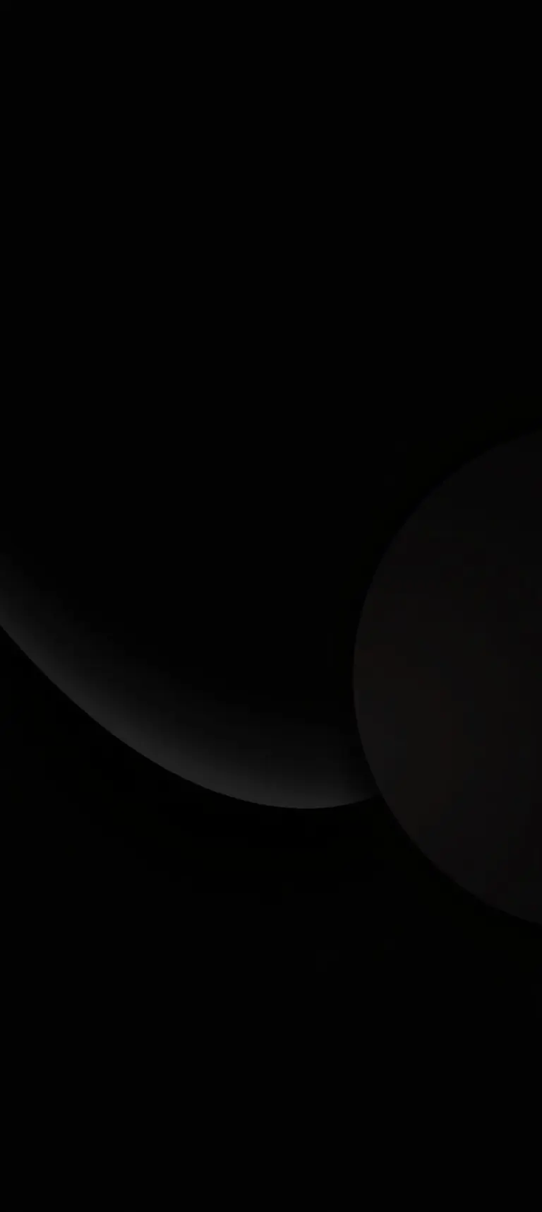 Dark minimalist 3D wallpaper with geometric shapes for smartphone
