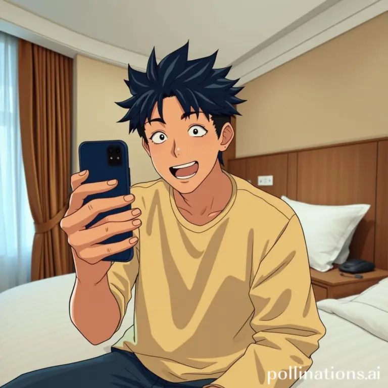 Mirko from My Hero Academia filming a video on her phone.