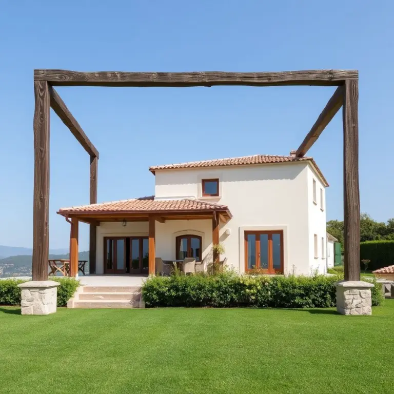 Frame villa architecture