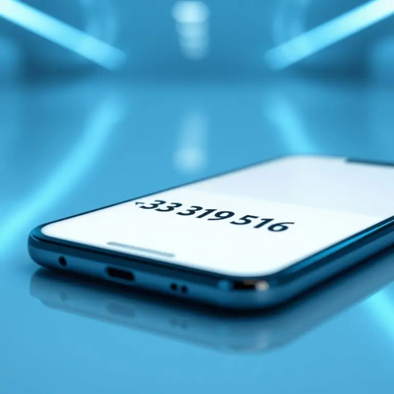 Smartphone screen displaying Italian phone number +39 335 319 516.