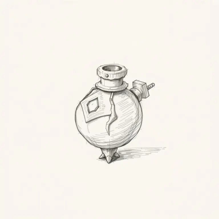 Sketch of a fantasy artifact.