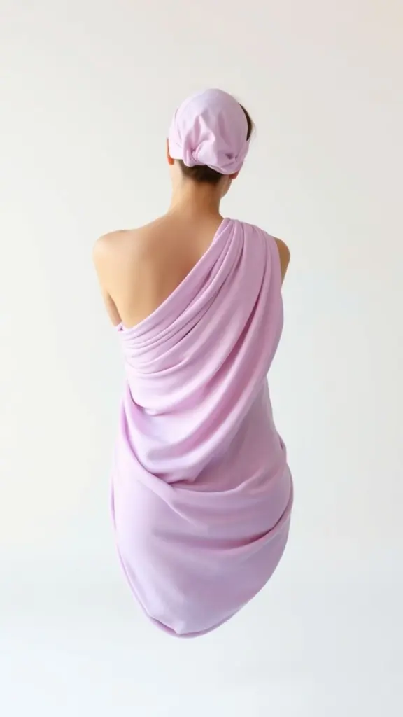 Pastel pink to lavender gradient seamless sling