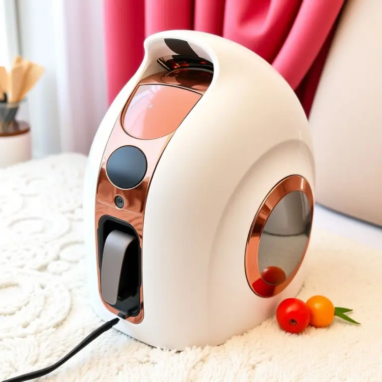White personal massager with 5D Touch