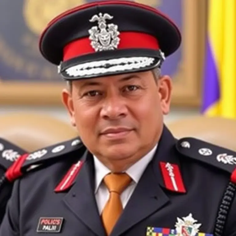 Portrait of Police Major Abdul Rahman.