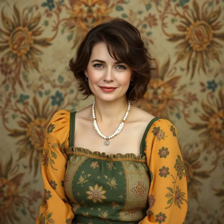 Portrait of a 40-year-old woman