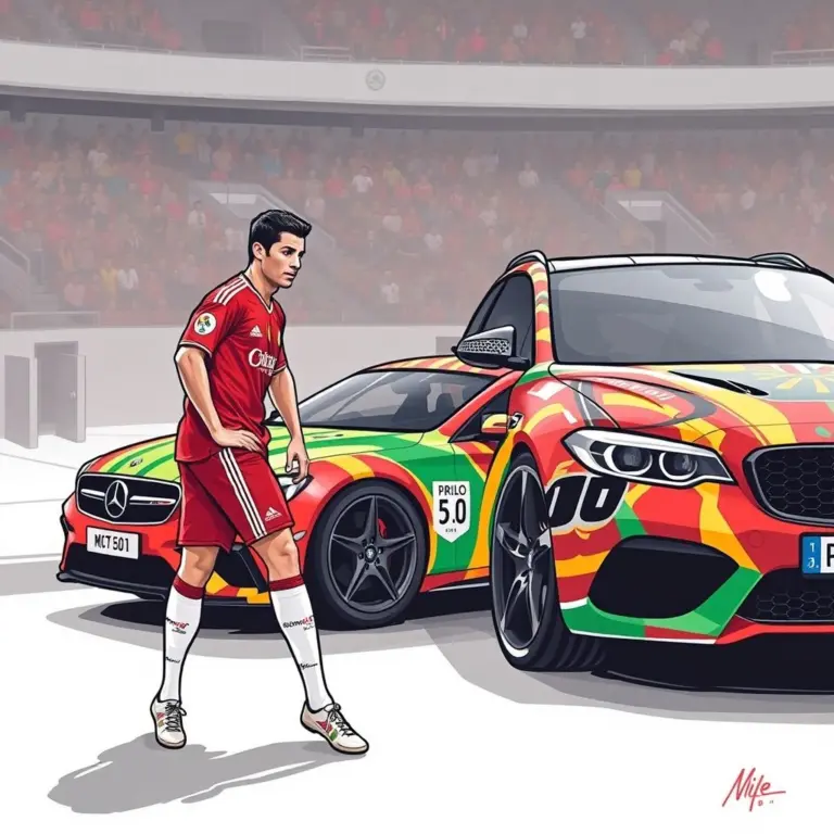 Ronaldo and Pride car.