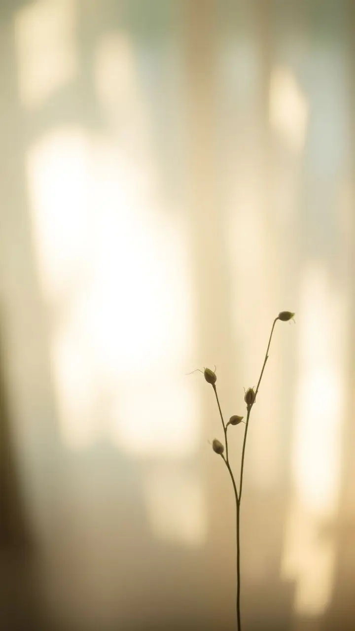 Soft backlit glow emphasizing smooth textures and gentle illumination.