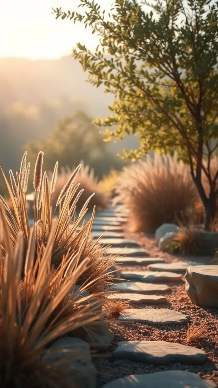 Calming landscape with soft, natural light and pastel colors.