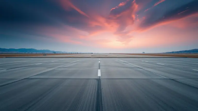 An empty, serene scene.