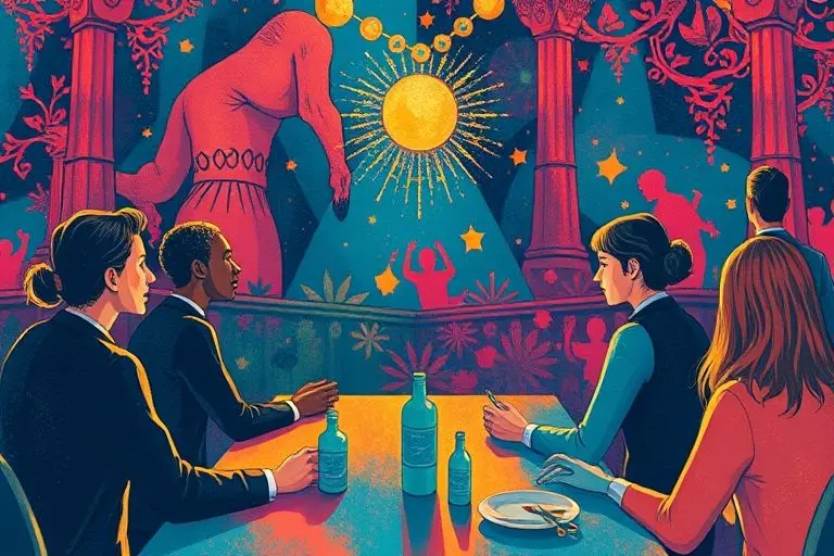 Diverse hands reaching towards a bright light.