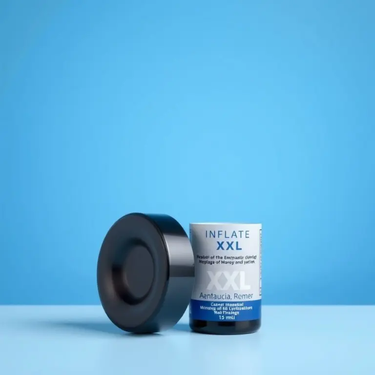 Packaging for Inflate XXL stimulating gel.