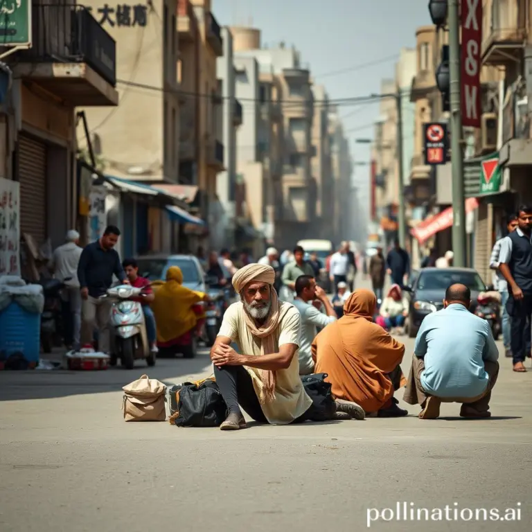 People on an Iraqi street.