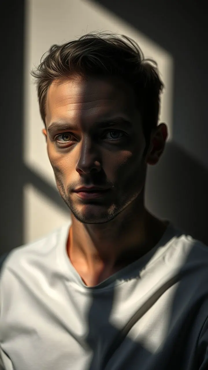 Image with sharp light-shadow contrast and rich tones.
