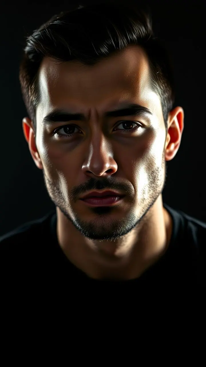 High contrast studio photograph with sharp lighting.