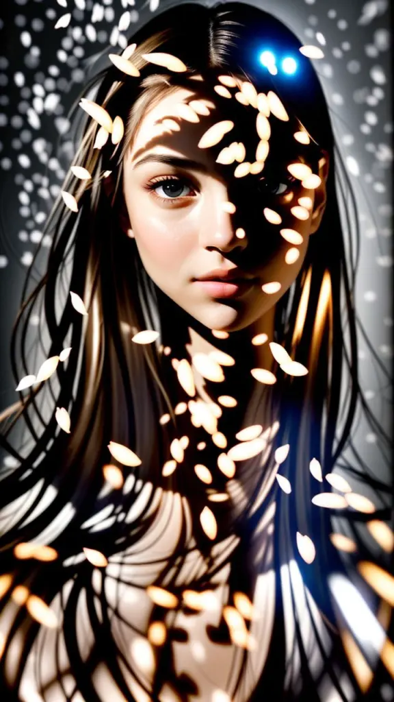 Portrait with soft studio lighting