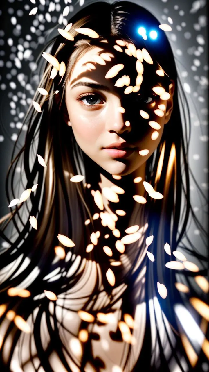 Portrait with soft studio lighting