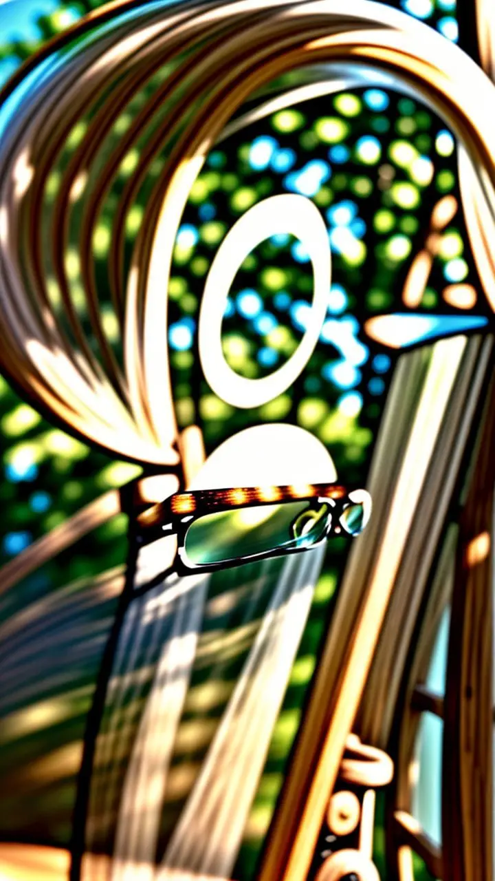 Close-up of a textured detail with gentle warping from natural lens distortion.