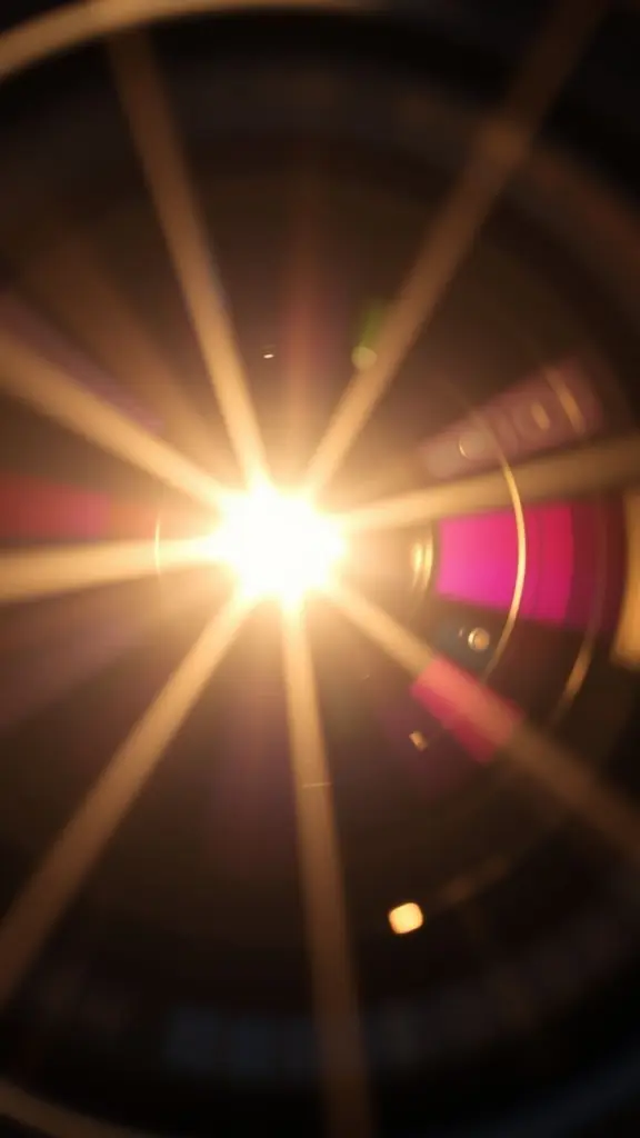 Photorealistic landscape with strong natural light and lens flare.