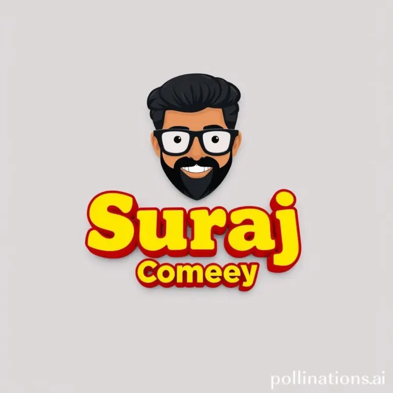 3D YouTube logo for Suraj comedy channel
