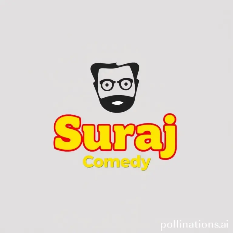 Minimalist logo for Suraj comedy channel