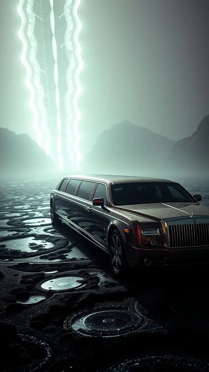 Stretch limousine in a heatwave with knit texture.