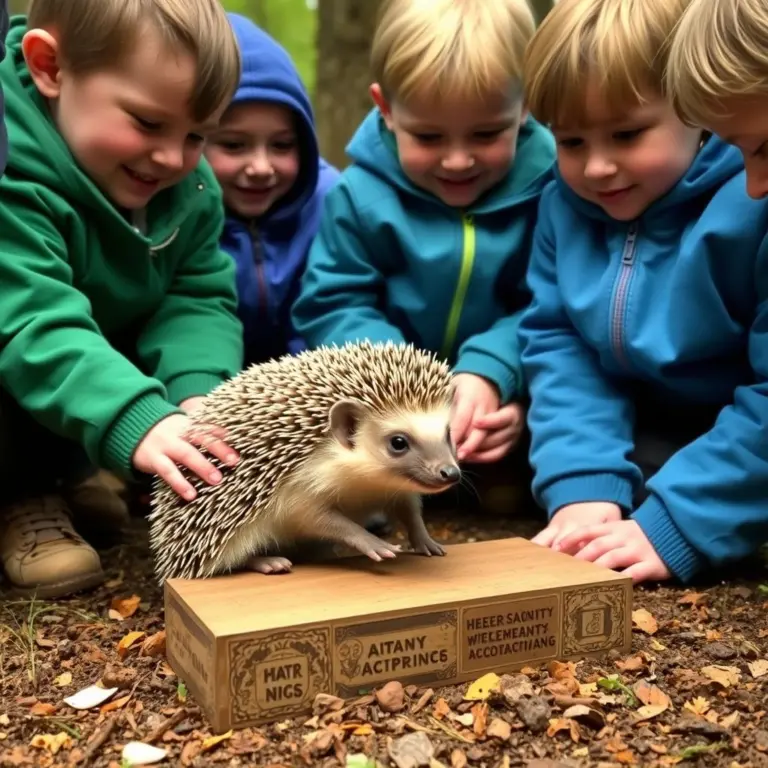 A hedgehog teaching about patience.