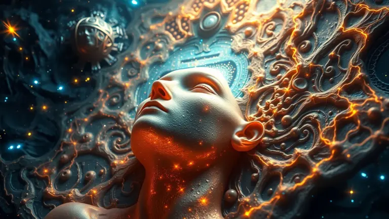Hyper-realistic image of the Pleiades star cluster.