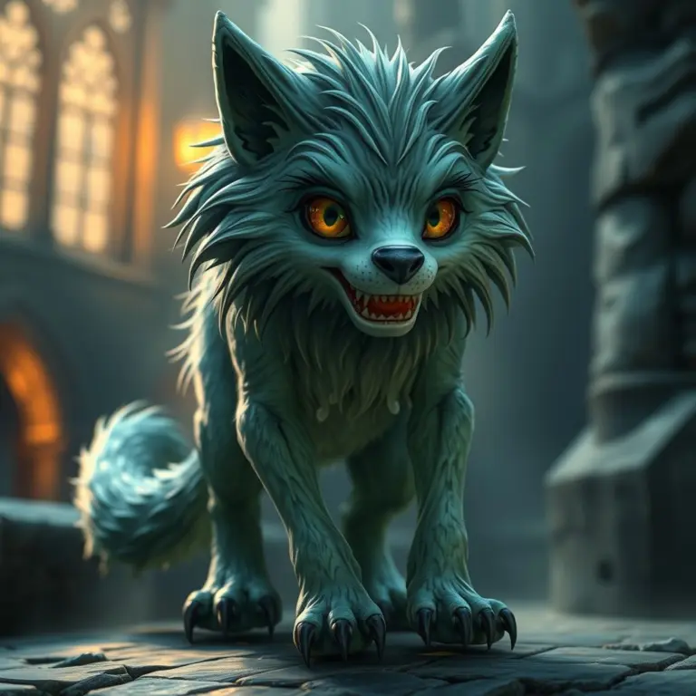 Slimy Serenity Wolf at Hogwarts