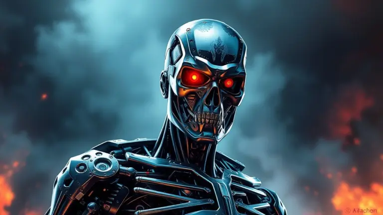 The Terminator cyborg.