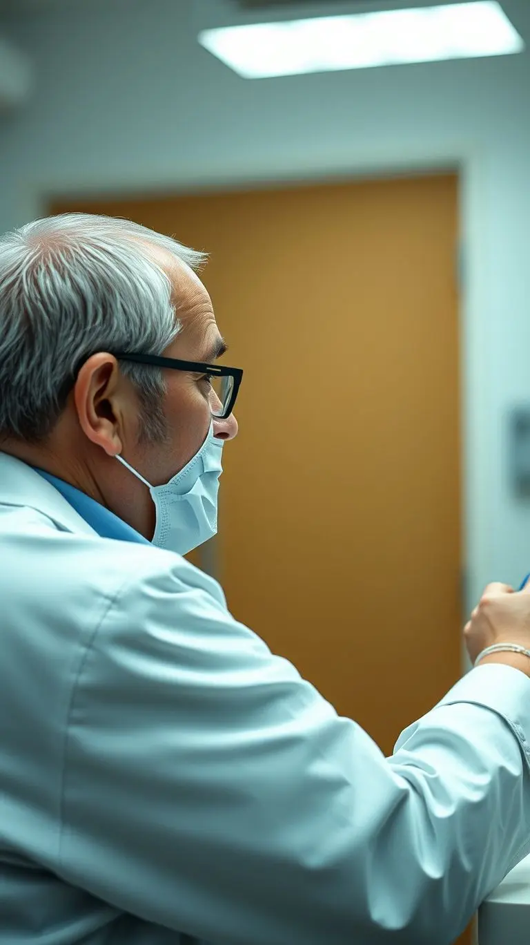 Cinematic photo of a psychiatrist treating a patient with bokeh.