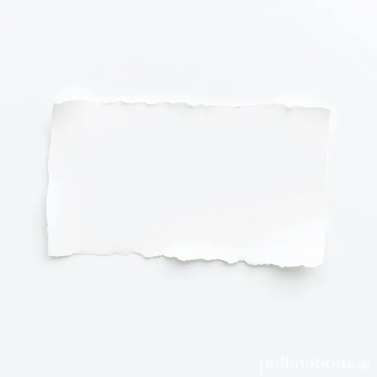 Close-up of a torn paper edge.