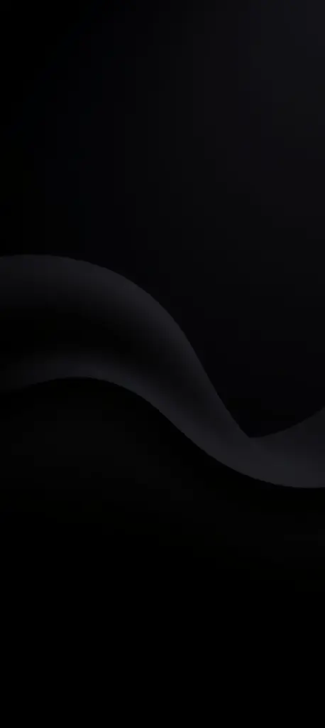 Minimalist dark matte 3D wallpaper with AMOLED black background