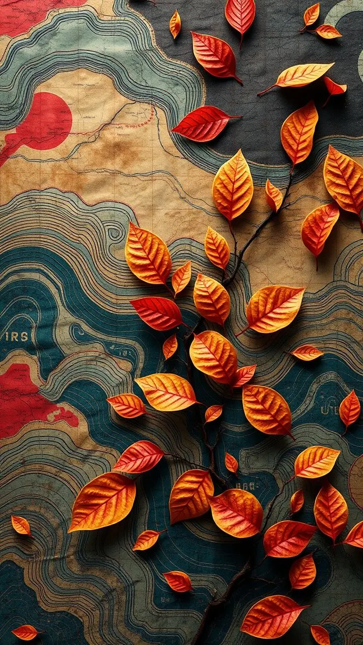 Minimalist abstract art with Uyghur patterns and seismic wave visuals.