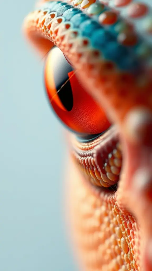 Abstract art with sharp edges and vivid colors.
