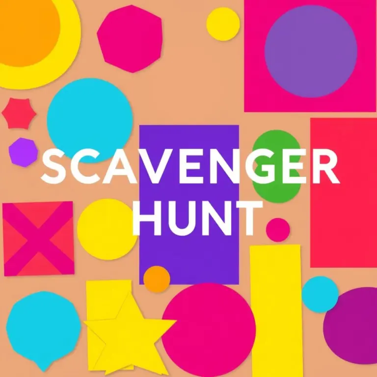 Colorful digital background with abstract shapes.