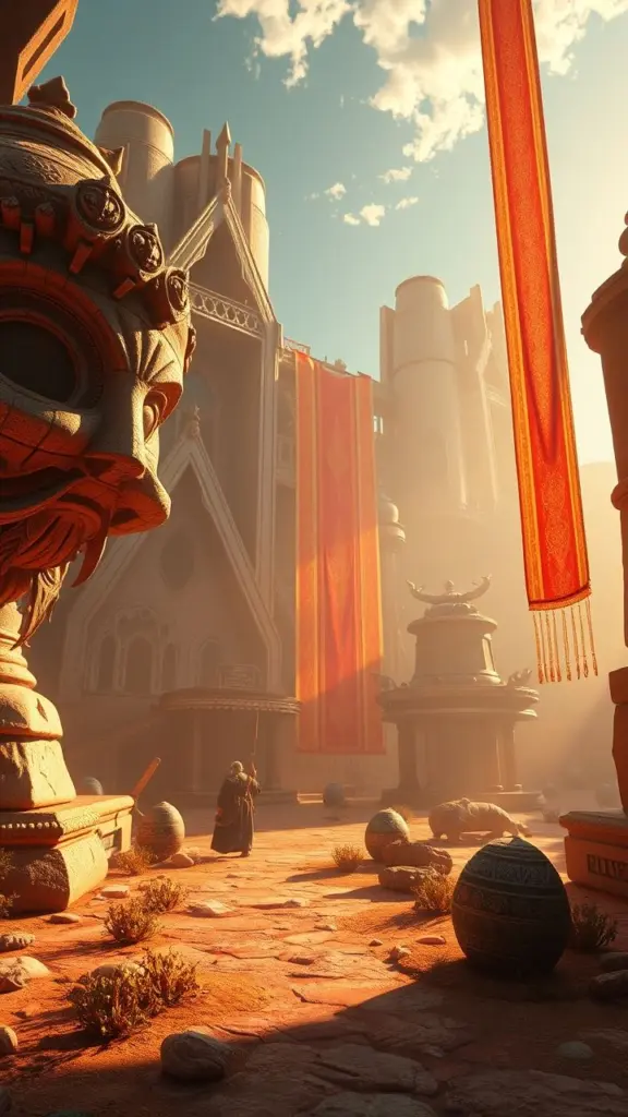 High-fidelity digital scene with dynamic lighting and intricate textures.