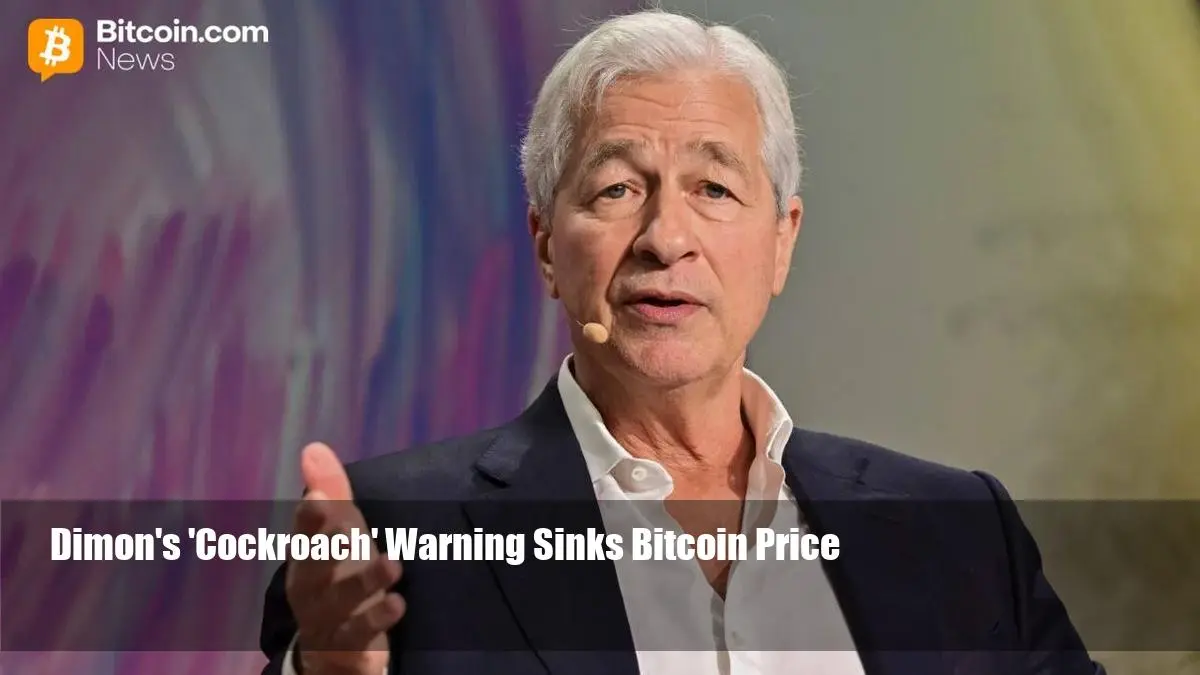 Dimon's 'Cockroach' Warning Sinks Bitcoin Price