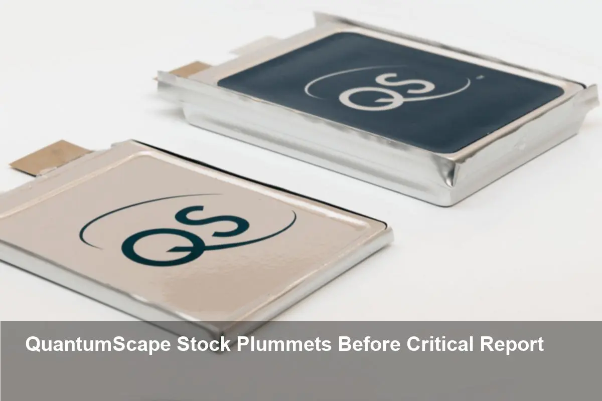 QuantumScape Stock Plunges Amid Pre-Earnings Jitters